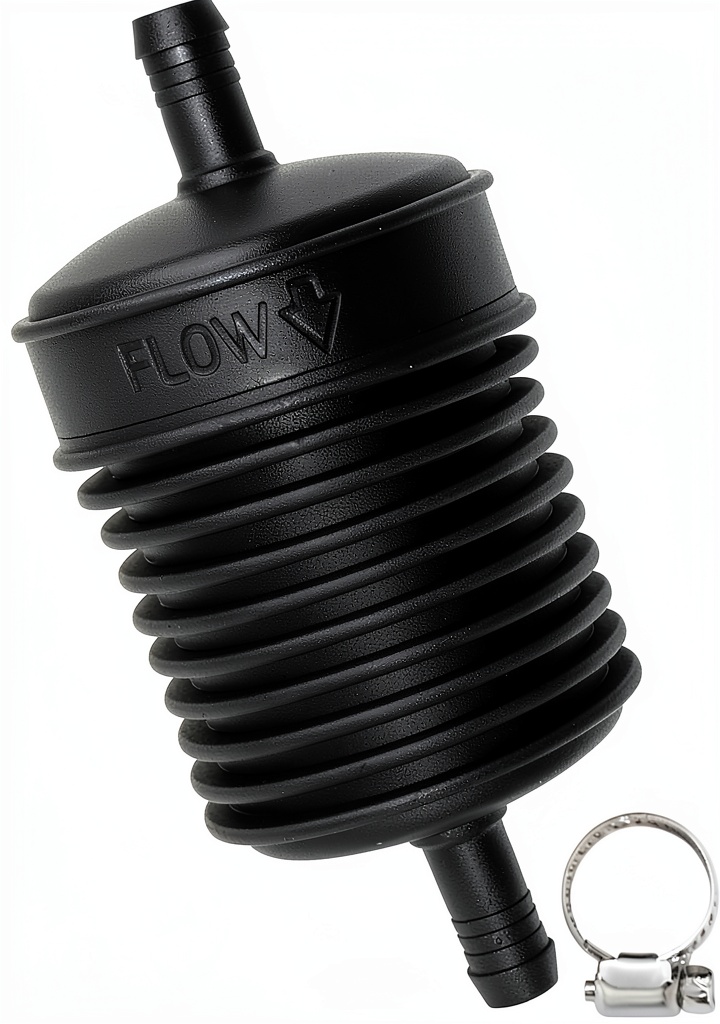 Installing Plews 70700 Power Steering Filter for Automotive on a wooden desk