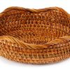 Hipiwe Rattan Round Decorative Bowl Natural Color Medium Handwoven-8