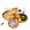 Hipiwe Rattan Round Decorative Bowl Natural Color Medium Handwoven-5