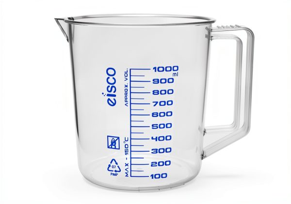 Measuring Jug 1000ml TPX Plastic Pitcher - Eisco Thumb Grip-0
