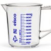 Measuring Jug 1000ml EISCO Polypropylene Lab Pitcher with Spout-0