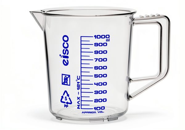 Measuring Jug 1000ml EISCO Polypropylene Lab Pitcher with Spout-0