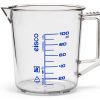 Measuring Jug 100ml TPX Plastic with Thumb Grip and Eisco Labs-0