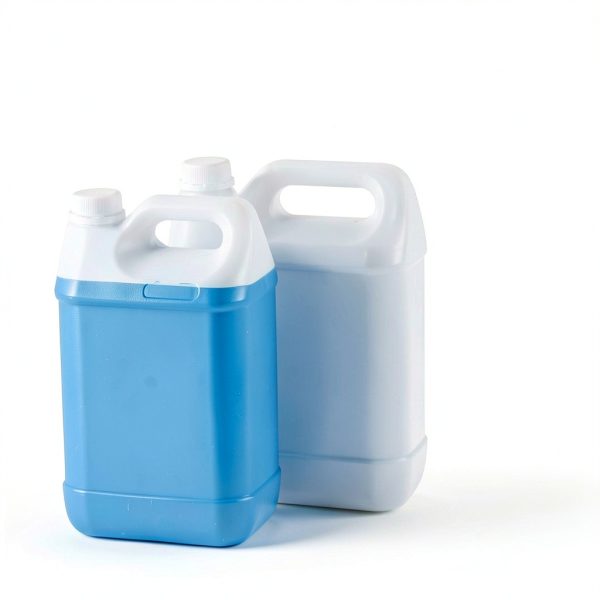 WellieSTR Pack of 2 5L HDPE Hedpak Container White Plastic Jug Handle-3
