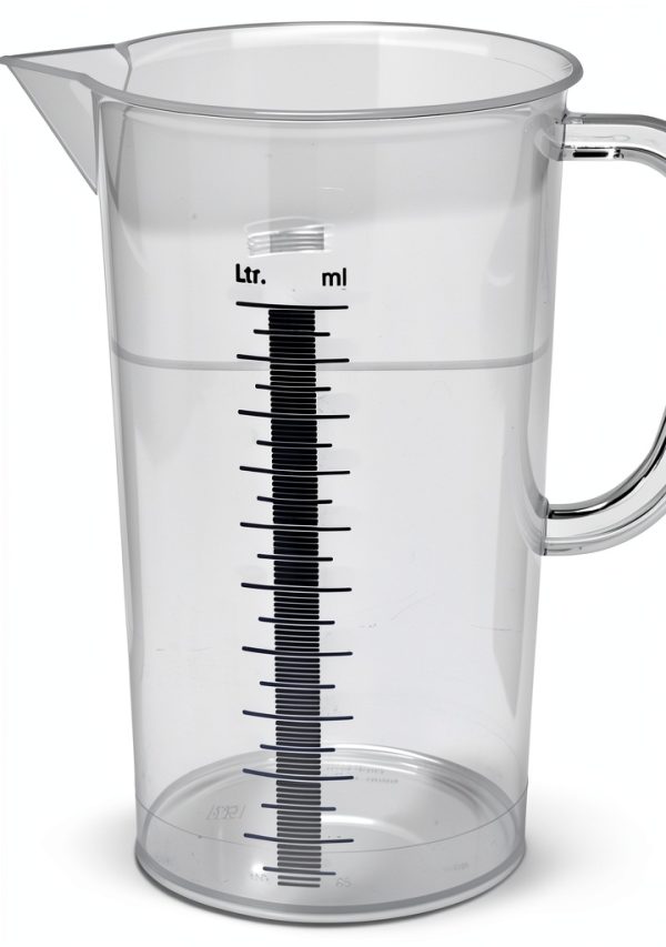 Vitlab Polypropylene Graduated Pitcher 1000mL Graduations Pack of 6-0