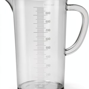 EISCO Plastic Pitcher 1000mL Jug Chemically Resistant Autoclavable-0