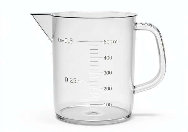 EISCO Plastic Pitcher 500mL Euro Design Autoclavable Measuring Jug-0