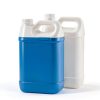 WellieSTR Pack of 2 5L HDPE Hedpak Container White Plastic Jug Handle-2