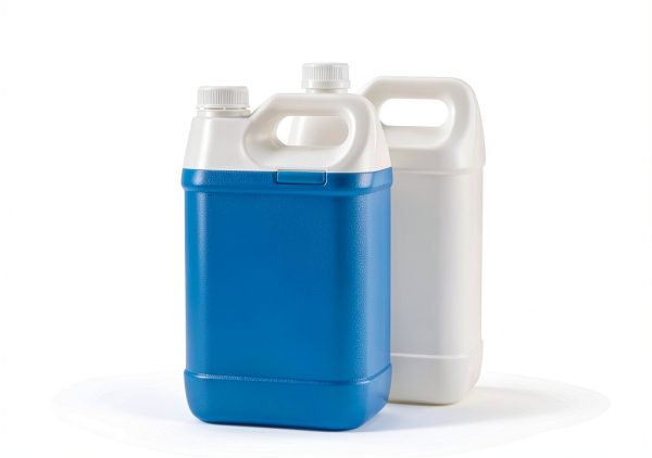 WellieSTR Pack of 2 5L HDPE Hedpak Container White Plastic Jug Handle-2