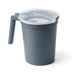 Medline Non-Insulated Plastic Pitcher Graphite 32 oz 1000 cc 100 Count-0