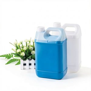 WellieSTR Pack of 2 5L HDPE Hedpak Container White Plastic Jug Handle-0