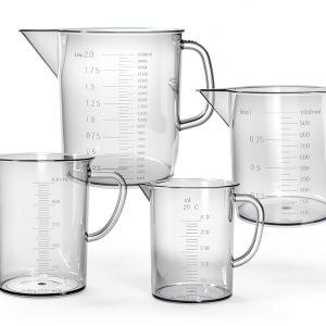 EISCO Plastic Pitcher Set 4pcs 250-500-1000-2000ml Polypropylene-0