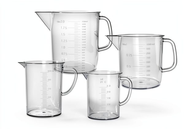 EISCO Plastic Pitcher Set 4pcs 250-500-1000-2000ml Polypropylene-0