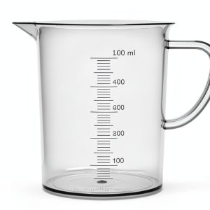 EISCO Plastic Pitcher, 500mL - Molded Graduations - Chemical Resistant & Autoclavable Polypropylene - Measuring Jug-0