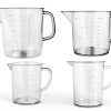 EISCO Plastic Pitcher Set 4pcs 250-500-1000-2000ml Polypropylene-3
