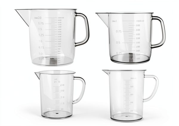 EISCO Plastic Pitcher Set 4pcs 250-500-1000-2000ml Polypropylene-3