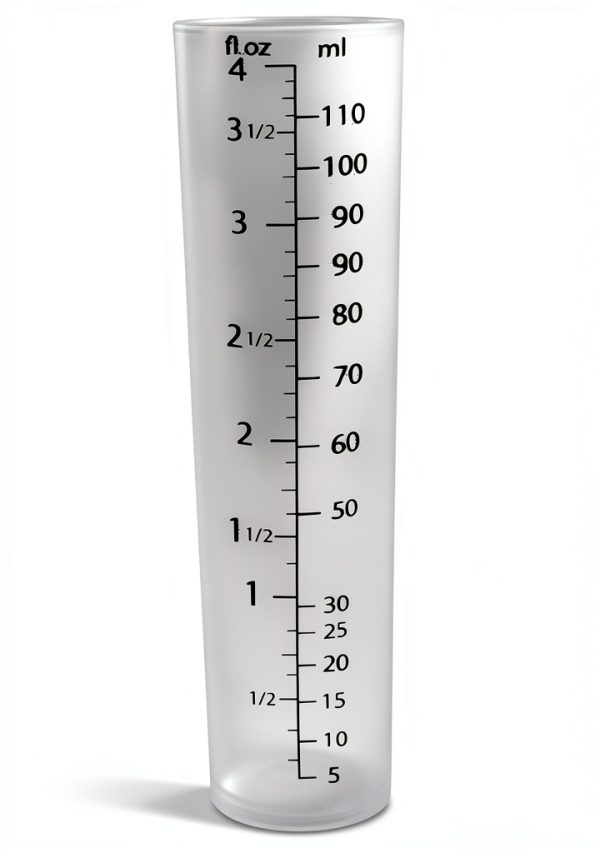 4oz (110 mL) Graduated Cylinder, and 8oz (250 ml) Measuring Pitcher- Heat Resistant & Chemical Resistant, Great for Chemicals, Oil, Pool and Lawn, Home Brew - Ounce (oz) and Milliliter (mL)-6