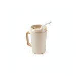 Medegen H208-08 Insulated Pitcher with Straw and Lid, Ivory, 34 oz Capacity, Pack of 24-0