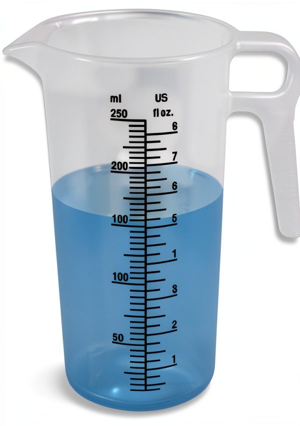 4oz (110 mL) Graduated Cylinder, and 8oz (250 ml) Measuring Pitcher- Heat Resistant & Chemical Resistant, Great for Chemicals, Oil, Pool and Lawn, Home Brew - Ounce (oz) and Milliliter (mL)-7