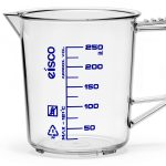 Measuring Jug 250ml EISCO Pitcher Polypropylene with Spout and Handle-0