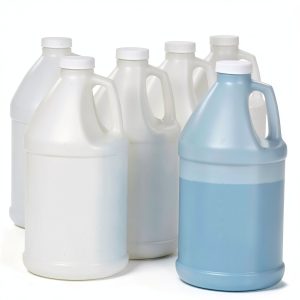 Hudson Exchange 1/2 Gallon Round Plastic Jug with Cap HDPE 6 Pack-0