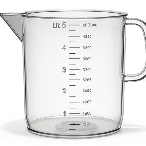 United Scientific™ Plastic Pitcher, 5000mL (1.32 Gallons) - Large Pitcher with Spout - Raised Graduations - Chemical Resistant, Autoclavable, 1 Each-0