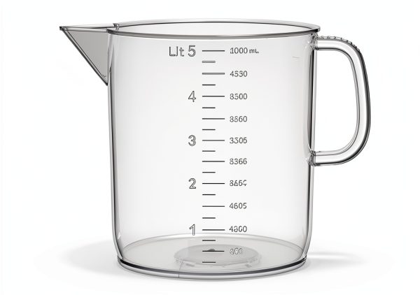 United Scientific™ Plastic Pitcher, 5000mL (1.32 Gallons) - Large Pitcher with Spout - Raised Graduations - Chemical Resistant, Autoclavable, 1 Each-0