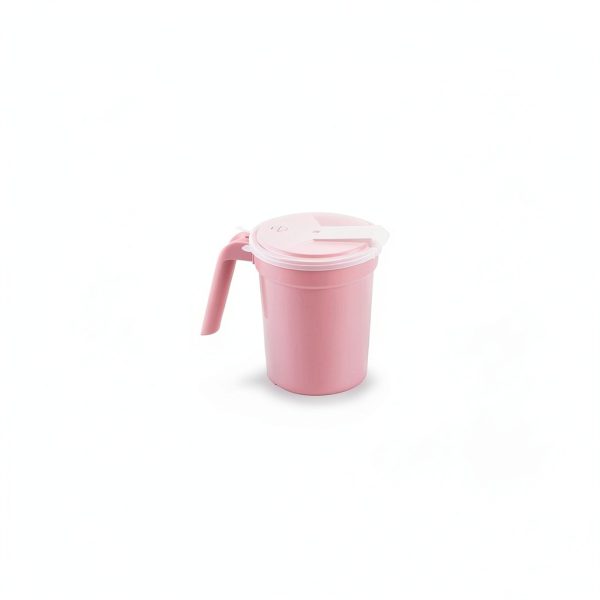 Bedside Pitcher Medegen H222-10 Dusty Rose 28 oz Straw Port Pack 100-0